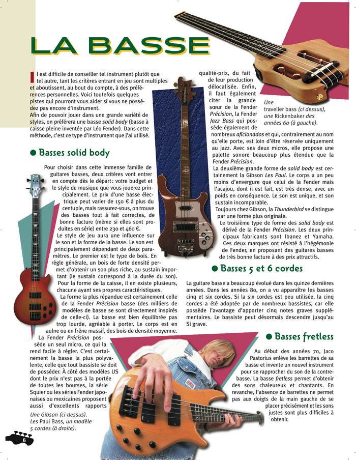 Comparatif : la meilleure guitare basse pour débutants